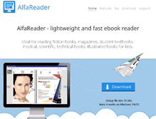 Tablet Screenshot of alfareader.org